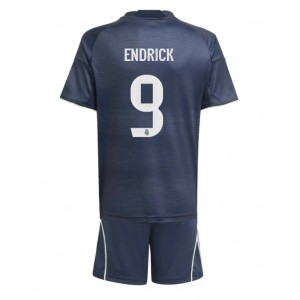 Fotbalové Dres Real Madrid Endrick #9 Dětské Venkovní Oblečení 2025-26 Krátký Rukáv (+ trenýrky)